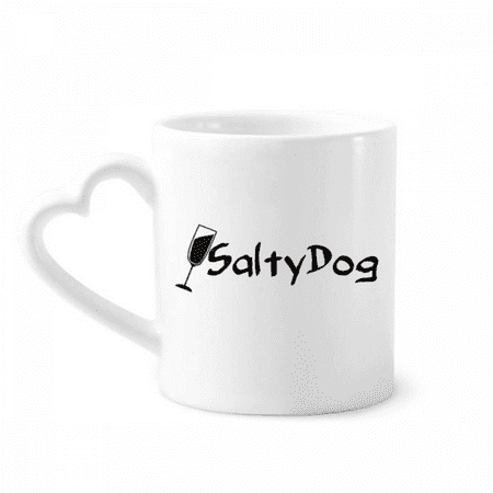 

Salty Dog Salt With Its Cup Mug Coffee Cerac Drinkware Glass Heart Cup