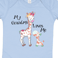 thumbnail image 4 of Inktastic My Grandma Loves Me Giraffe Boys or Girls Baby Bodysuit, 4 of 5