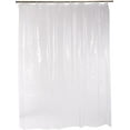 thumbnail image 2 of HZKAICUN Water Resistant Vinyl Shower Curtain Liner with Metal Grommets and Plastic Hooks - 72" X 72", Clear, 2 of 6