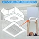 thumbnail image 4 of Repuestos para Cubierta de Ventilador de Escape de Baño de 30 X 30 cm, para Rejilla de Ventilación Cuadrada de Baño y Ventilador de Techo., 4 of 5