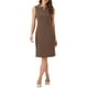 thumbnail image 1 of INSPIRE CHIC Vestido de Trabajo para Mujeres Elegante Sin Mangas Cuerpo Ajustado Lápiz Vestidos XL Café, 1 of 6