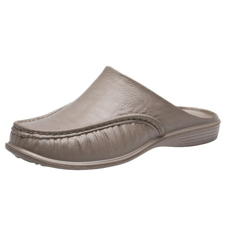 

knqrhpse mens slippers Fashion Men s Stylish Comfortable Soft Bottom Non-slip Outdoor Indoor Slippers slippers for men slippers