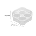 thumbnail image 2 of RENACLIPY Egg Trays Household Egg Boxes Plastic 4Pcs 3.77X3.77X2.44In, 2 of 8