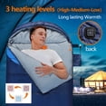 thumbnail image 5 of Sojoy 31-45 C Heated Waterproof Sleeping Bag, Blue, 5 of 8