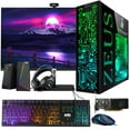 thumbnail image 1 of Restored TechMagnet Gaming Desktop PC,Intel i5 6th Gen,Zeus Pro 6,GT 1030,16GB ARGB RAM,512GB SSD+2TB HDD,27 Inch 165hz Monitor,RGB Keyboard Mouse Speaker Headphone Webcam,Windows 11 Pro, 1 of 8