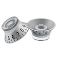 thumbnail image 4 of Musiclily Basic Metric Coarse 18-Spline Top Hat Bell Knobs Tone Volume Control Knobs for Epiphone LP SG Style Electric Guitar, Chrome (Set of 4), 4 of 5
