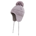 thumbnail image 3 of 1 Set Child Hat Comfortable Winter Caps Trendy Children Gloves Beautiful Wool Accessory for Resisting Coldness Gray S 1-3 years old, 3 of 8