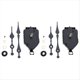 thumbnail image 1 of 2 Juegos de Kit de Movimiento de Reloj DIY Movimiento Oscilante con Manecillas Piezas de Reparación de Reloj de Cuarzo Piezas de Repuesto A, 1 of 5