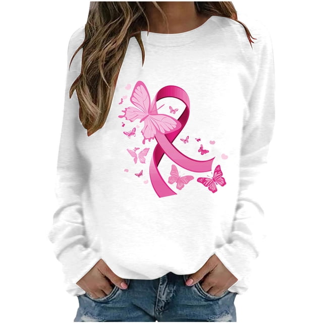 Blouses pour Femmes, Blouses pour Femmes Mode, Mode Décontractée Imprimé Col Rond Ample Manches Longues T-Shirt Blouse