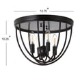 thumbnail image 2 of JONATHAN Y Peter 13.75" Metal LED Flush Mount, Oil Rubbed Bronze, JYL9513A, 2 of 6