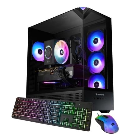 iBUYPOWER Element Gaming PC Desktop Computer Intel Core Ultra 5 250KF Plus CPU, NVIDIA RTX 5070 12GB GPU, 16GB DDR5 RGB 5200MHz RAM, 1TB NVMe SSD, Windows 11 Home, Gamer Keyboard and Mouse- EBI5N5701