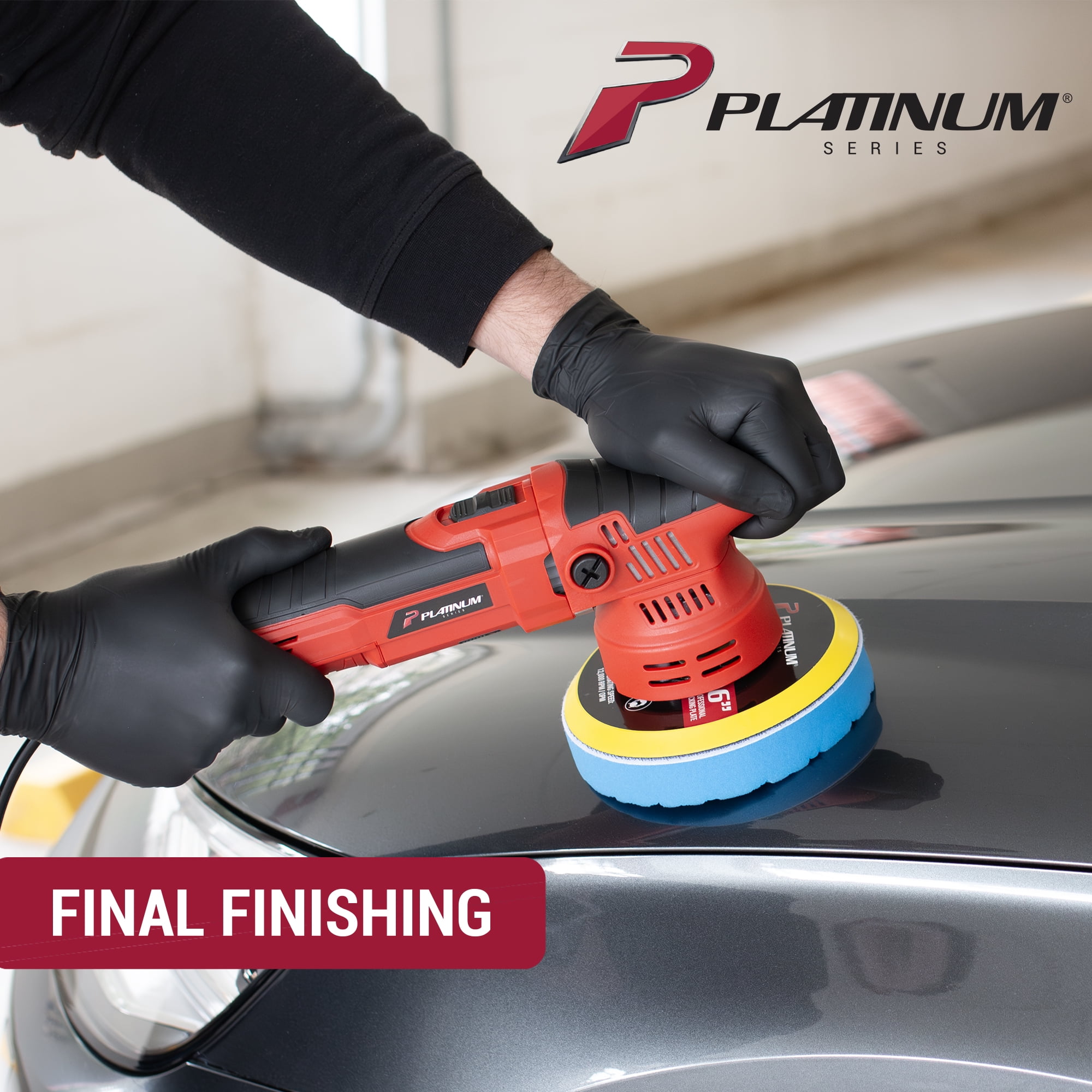(2 pack) Platinum Series Dual Action Polisher Finishing Pad, 6 inch, 1 Pad