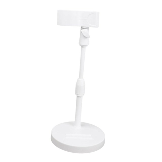 Soporte para micrófono de escritorio con altura ajustable de 24 a 32 cm para transmisión Accesorio de fácil montaje Base redonda ajustable