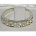 thumbnail image 4 of LBG 10k White Gold Natural Opal Womens Band Ring - Sizes 4 to 12 Available, 4 of 4
