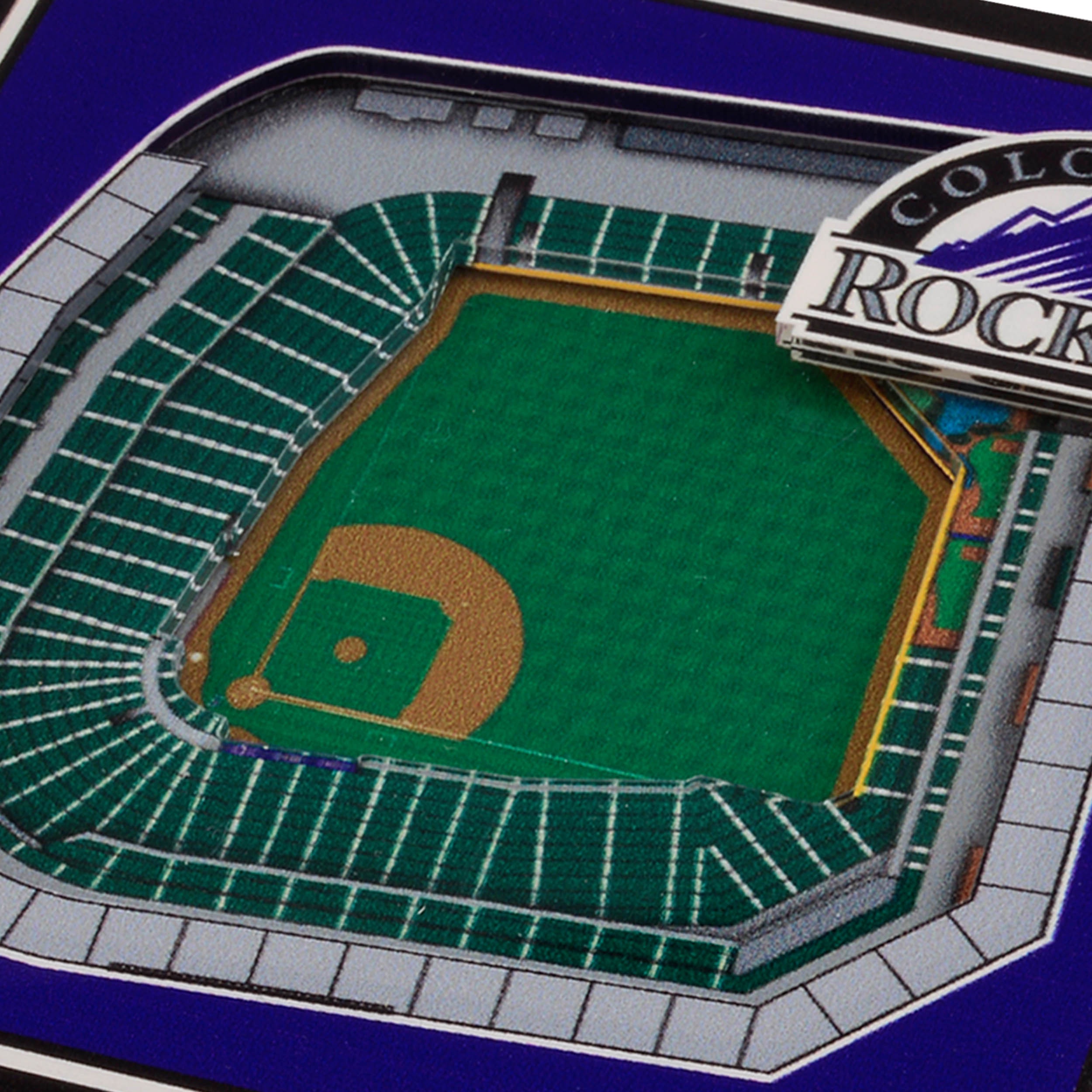 YouTheFan MLB Colorado Rockies Stadiumview Cribbage