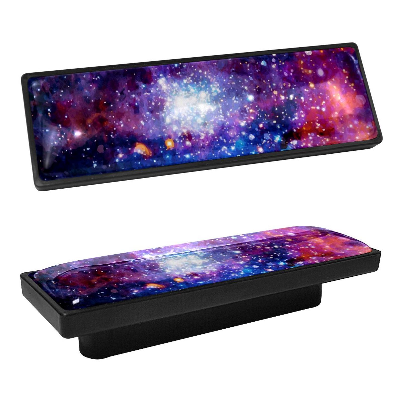 4 Pcs Rectangle Handle Cupboard Knob Drawer Pulls Handle Bright