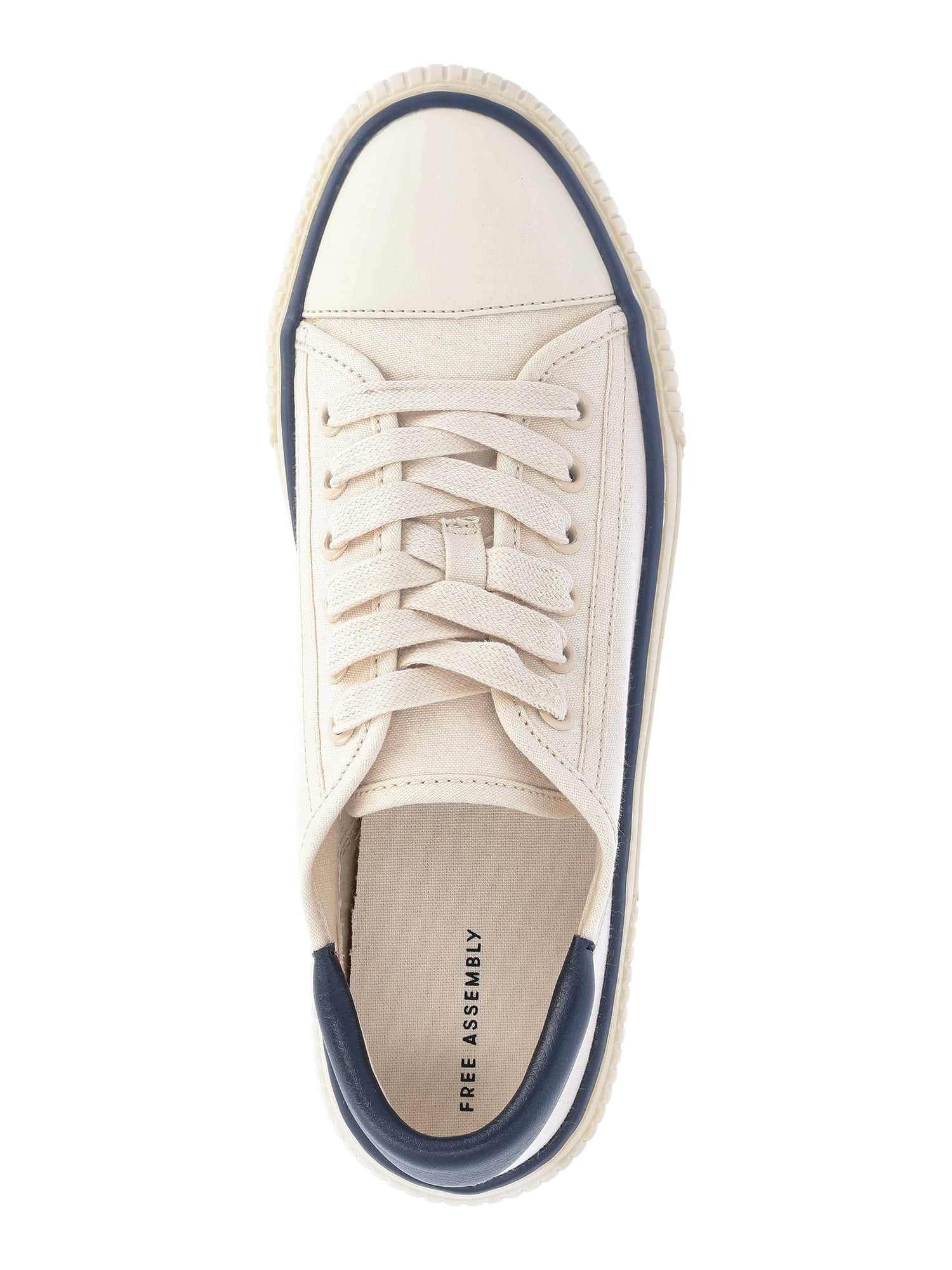 Free Assembly Women's Low Top Canvas Sneakers, Sizes 6-11