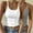 White, variant on Aloohaidyvio 2 Pcs Women Scoop Neck Spaghetti Strap Crop Camisole Summer Basic Ribbed Tank Tops Sleeveless Slim Fit Cami 2024
