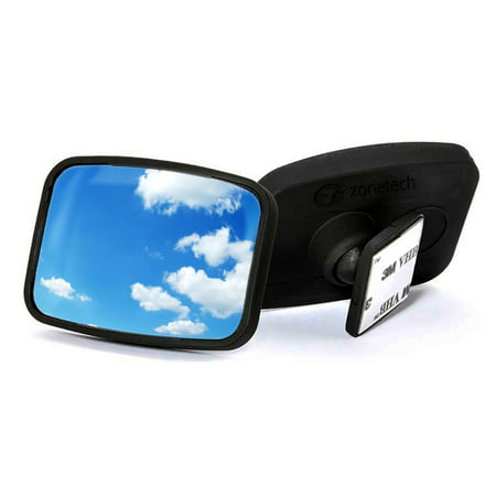 Zone Tech Total View 2-Set Adjustable Blind Spot Mirror - Car Van Motorcycle Blind Spot