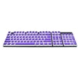 thumbnail image 3 of Pudding Set, Full 104 Key Set Opaco Double Color PBT Keycap Set para 61/64/68/72/87/98/104 Tec mecánicos DIY Púrpura B Soledad Tecla de pudín, 3 of 7