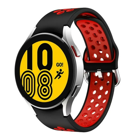 LEIXIUER No Gap Bands 20mm Band Compatible with Samsung Galaxy Watch 6/5/4 Band 40mm 44m/Watch 6 Classic 43mm 47mm/Watch 5 Pro 45mm/Watch 4 Classic 42mm 46mm, 20mm Silicone Sport Bands for Women Men