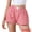 Red, variant on DARING DIVA Women's Gingham Buttons Comfy Breathable Beach Casual Shorts Small Black