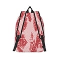 thumbnail image 3 of Naloa Canvas Backpack for Men Women Red Meat Print Rucksack Casual Travel Daypack Large and Small Durable College Tote Satchel Bookbag for Teens, 3 of 8