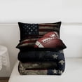 thumbnail image 4 of Erosebridal American Flag Bedding Set, Football Comforter Set Twin Soccer Sports Games Down Comforter United States Federations Stars Stripes Duvet Sets Teens Adult Bedroom Decor, 4 of 7