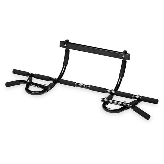 Reebok Delta Premium Pull-Up Bar, Fits Most Door Sizes, Supports up to 300lbs, Heavy-Steel