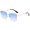 Blue, variant on Womens Fashion Sunglasses Half Metal Frame Two Tone UV400