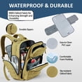 thumbnail image 3 of MIRACOL Baby Diaper Bag with Changing Pad - Large Military Daddy Gear Backpack for Hiking Travel Camping -Army Style for Men Active Dad Tan, 3 of 8