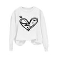 thumbnail image 3 of BEFOKA Long Sleeve Cute Shirts For Women Valentine'S Day Crew Neck Sweatshirts Love Heart Printed Ladies Blouses Womens Top Pullover Sweatshirt Graphic T-Shirtstrendy Tunic Outfits Clothes, 3 of 5