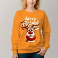 thumbnail image 3 of Women's Christmas Pattern Crew Neck Pullover Cozy Clothes Autumn Winter, 3 of 11