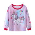 thumbnail image 5 of 2 girls casual crew-neck animal print pajama sets, 5 of 5