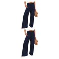thumbnail image 2 of Pantalones largos sueltos Casual Sonducket para Mujer Azul oscuro XXL, 2 of 6