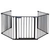 CALHOME Baby Safety Fence Hearth Gate BBQ Metal Fire Gate Fireplace Pet Dog Cat Fence