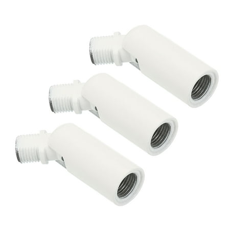 

Uxcell 180 Degree Sloped Ceiling Light Adapter M10 Thread White 3 Pack