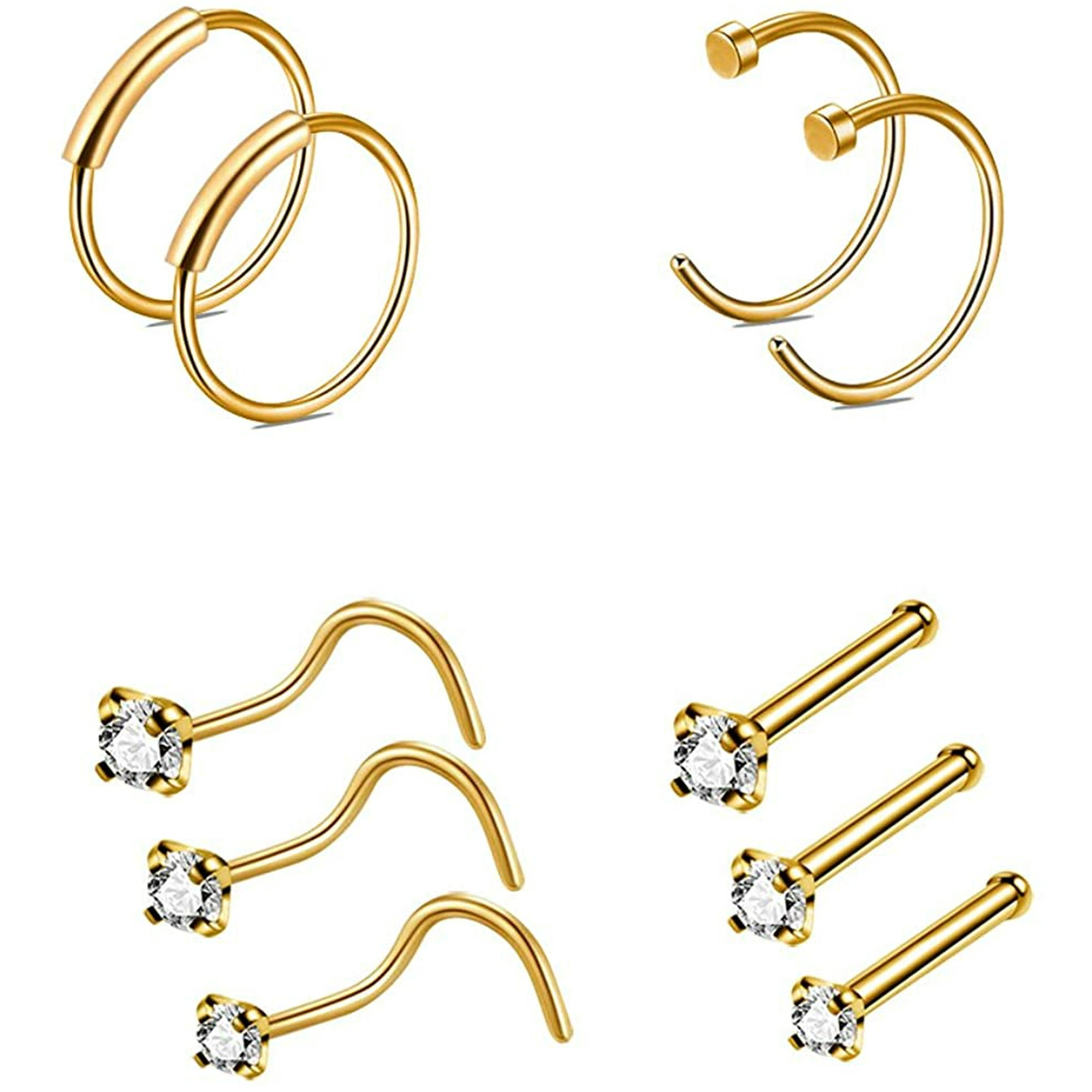 10pcs Studs Nose ciudaddelmaizslp.gob.mx