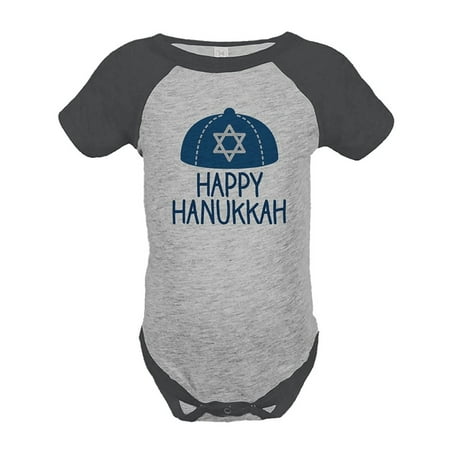 

Custom Party Shop Baby s Happy Hanukkah Onepiece Grey