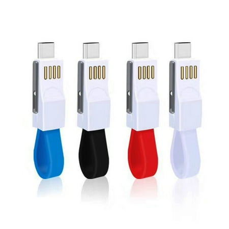 815 Key Cable (3 in 1 Keychain Micro Data Wire USB Data Cable Portable Line Charging Phone USB Cable Key Ring Mobile Phone)