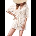 thumbnail image 2 of Traje Estampado Festivo con Bloques de Color Albaricoque L, 2 of 10