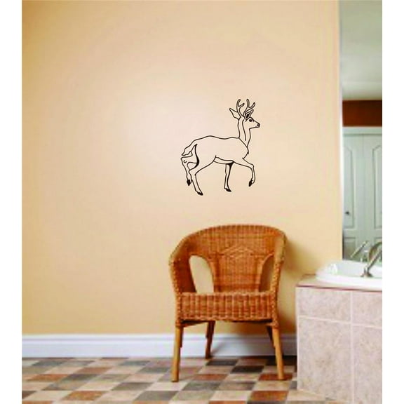 Wall Design Pieces Deer / Buck Animals Picture Graphic Room Ideas 18 X 18"