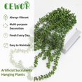 thumbnail image 3 of Plantas vegetales colgantes CEWOR, suculentas artificiales, 8 unidades, 3 of 7