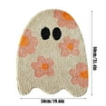 thumbnail image 3 of TIELUTT Cute Shaped Halloween Bath Mat Boho Floral Funky Halloween Bath Mat for Bathroom Sparkly Rug Styles Blanket Throw Large Floor Rugs Mini Throw Blanket with Pom Poms Knitted Blanket, 3 of 7