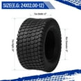 thumbnail image 2 of Ktaxon 2 Pack 24x12.00-12 Lawn Mower Turf Tires, 2 of 7