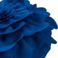 thumbnail image 6 of JWH 3D Round Flower Pillow Cover with Insert Decorative Throw Pillows Small Circular Soft Suede Cushions for Bedroom,Living Room and Hotel in Royal Blue 14inch, 6 of 10
