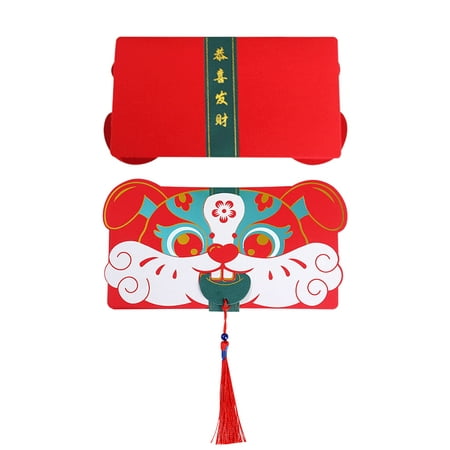 

WQQZJJ Home Decor Red Packets 6 Card Slots Hong Bao Gift Money Packets With Tassel Pendant For New Year Spring Festival Gifts For Women On Clearance