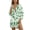 Green Minimal Leaf Print, variant on Renewold Swimsuit Coverup for Women Long Sleeve Button Up Shirt Breathable Button Down Shirts for Women Shirt Lightweight Resort Wear with Pockets Fashion Beach Tops, Blue White Floral Print, S