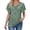 Green, variant on Womens Business Tops Lace Collar Flutter Sleeve Loose Fit Basic Plus Size Womens Clothing,White,XL