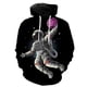 thumbnail image 3 of Sudadera con capucha y cremallera de astronauta espacial para hombres y mujeres, sudaderas casuales con estampado 3D, sudaderas de manga larga para niños, sudaderas de gran tamaño, ropa de calle, 3 of 5